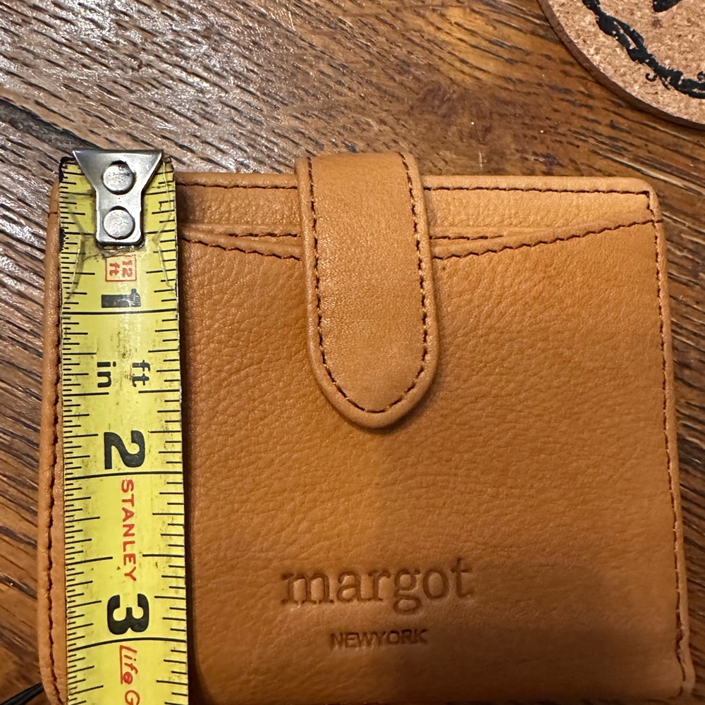 Margot Tan Leather Card Holder - Picture 13 of 14